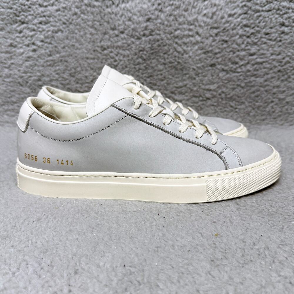 Woman By Common Projects Achilles Low Womens 36 US 6 Sneakers Shoes Light Gray